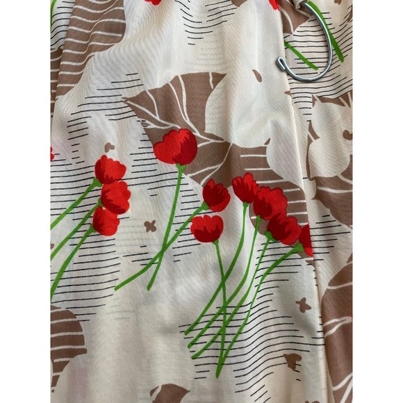 Floral Satin Kimono Robe and Nightgown Set - Picture 7 of 10